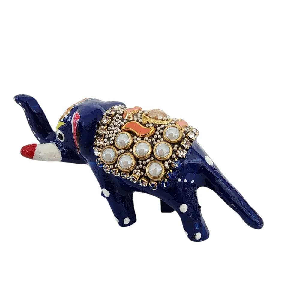 Standing Mini Elephant: strength, stability, grounding - hand painted figure - Picture 12 of 16